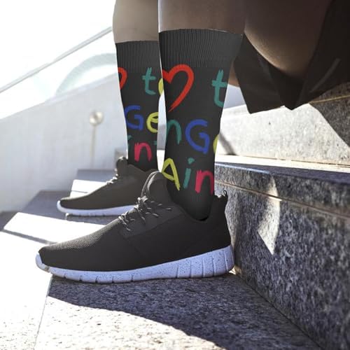 I Heart to Fingers Paint Socks for Boys
