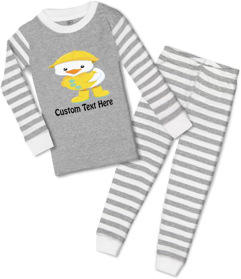 Cute Rascals Custom Boy Girl Cotton Toddler Pajama Raincoat Set