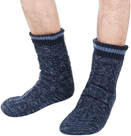 Warm Fuzzy Mens Winter Slipper Socks