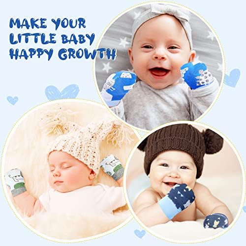 12 Pairs Newborn Baby Mittens