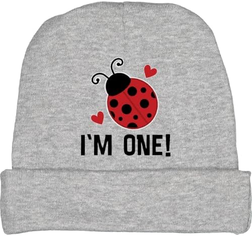 Adorable Ladybug Baby Beanie Hat for Her 1st Birthday