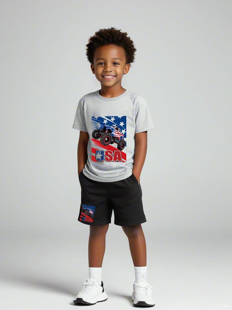 Patriotic 4th of July Boys Outfit Set