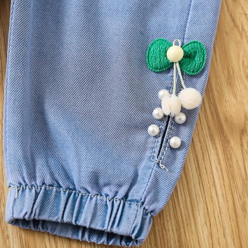Cute Jeans for Little Ones Spring High Rise Pants Girls 4t