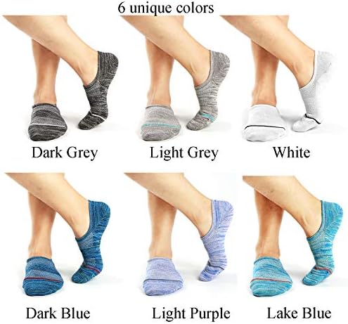 MotteeZconia No-Slide No-See Socks for Men ML 6 Pairs