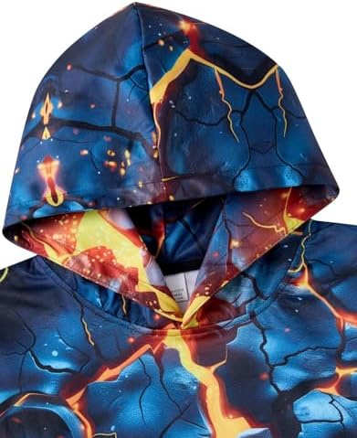 RAISEVERN Boys Girls 3D Printing Hoodie 6-16T