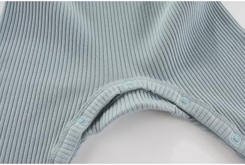 JELLOVE Unisex Long Sleeve 4-Piece Baby Romper Set 0-24 Months