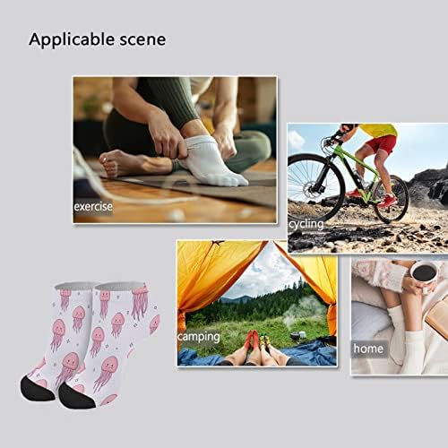 Stylish Model-Fit Liner Socks Comfortable Jellyfish Design Boys Fashion Socks