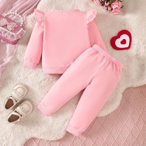 adorable fall valentines day set for baby girls