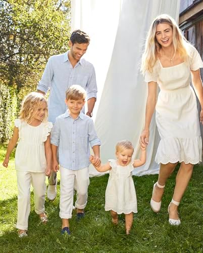 Gymboree Boys and Toddler Drawstring Linen Pants - Lightweight Easy Pull-On