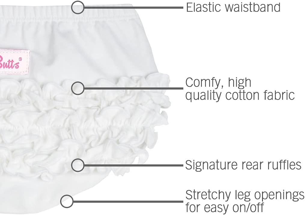 RuffleButts Verified BabyToddler Girls Knit Bloomers - Soft comfy and perfect for smiles