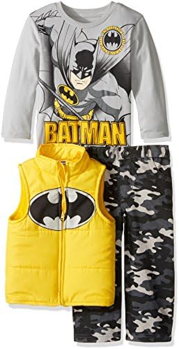 Warner Bros Little Boys Toddler Batman 3-Piece Camo Set