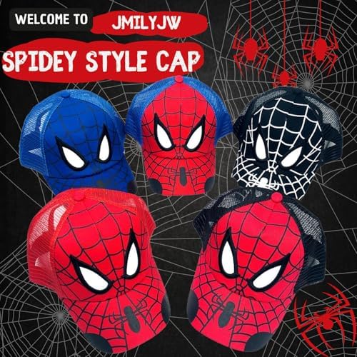 Unisex Kids Spidey Style Adjustable Baseball Cap for Boys and Girls