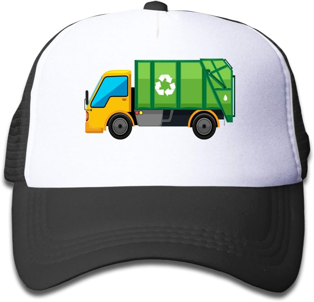 OASCUVER I Heart Love Garbage Trucks Toddler Mesh Baseball Cap