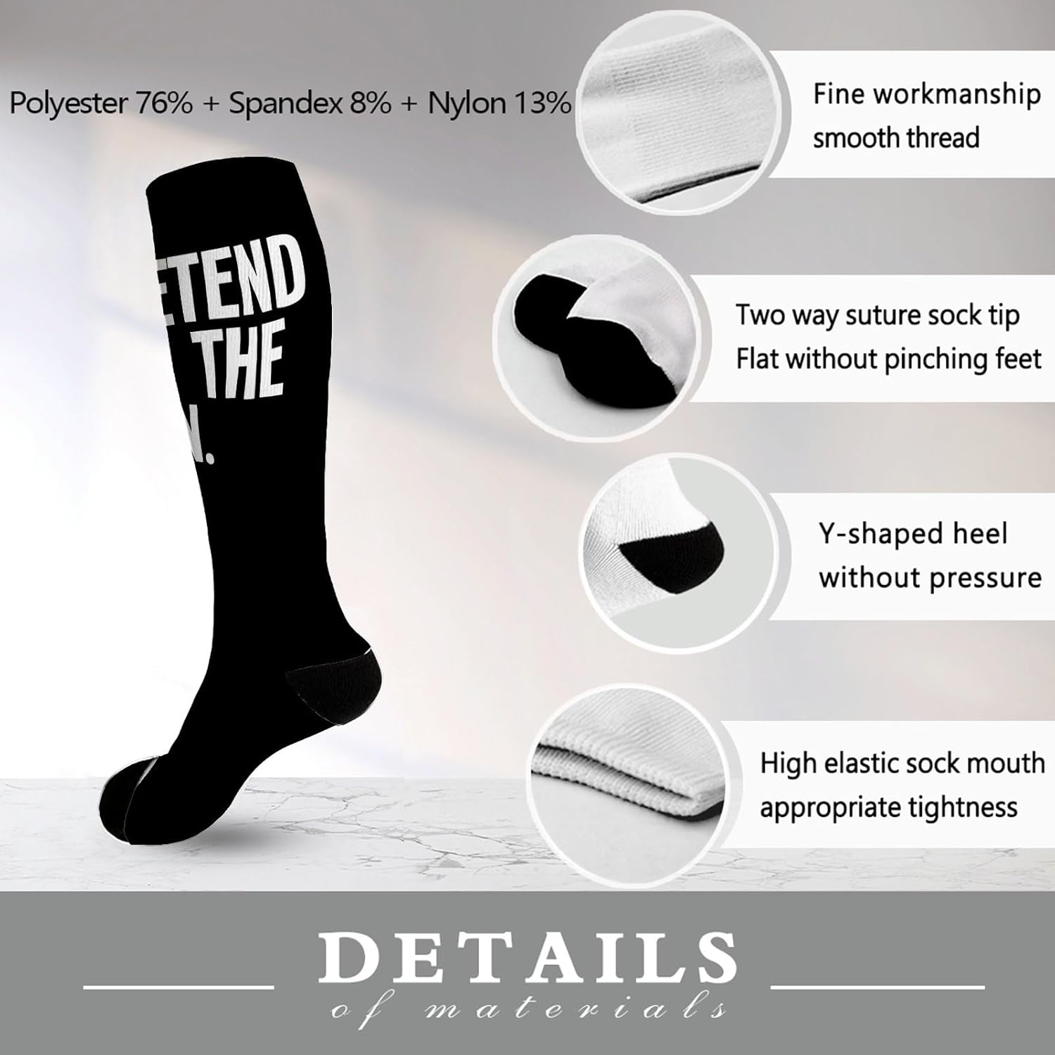 Pretends Im The Sun Socks - Funny Halloween Costume Socks