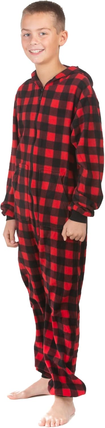 Stylish Boys Micro Polar Fleece One-Piece Pajama Set