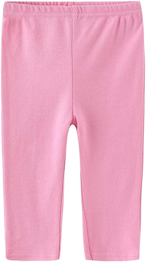 Kiddiezoom Adorable Solid Cotton Pants for Baby Girls