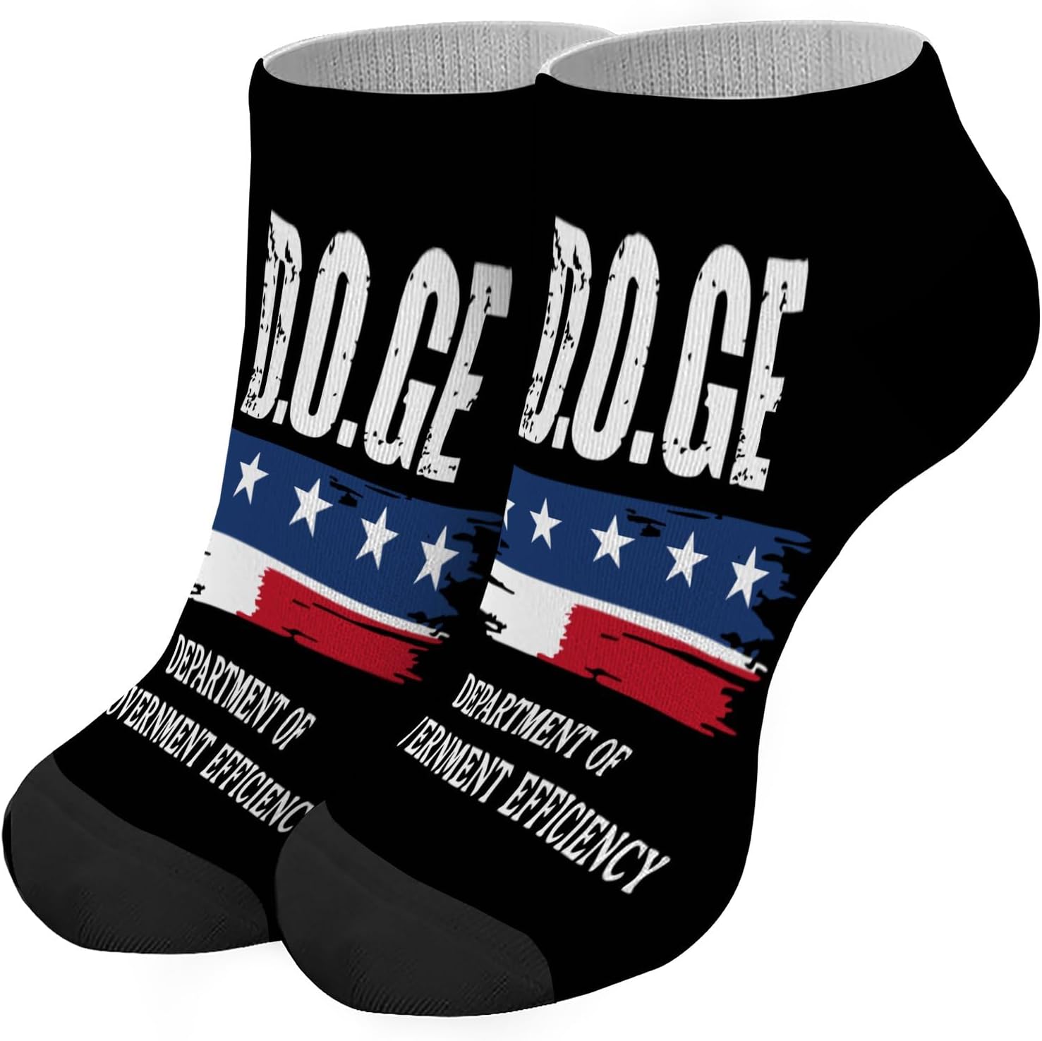 DOGE Department No Show Socks for Men - Stylish Ankle Socks