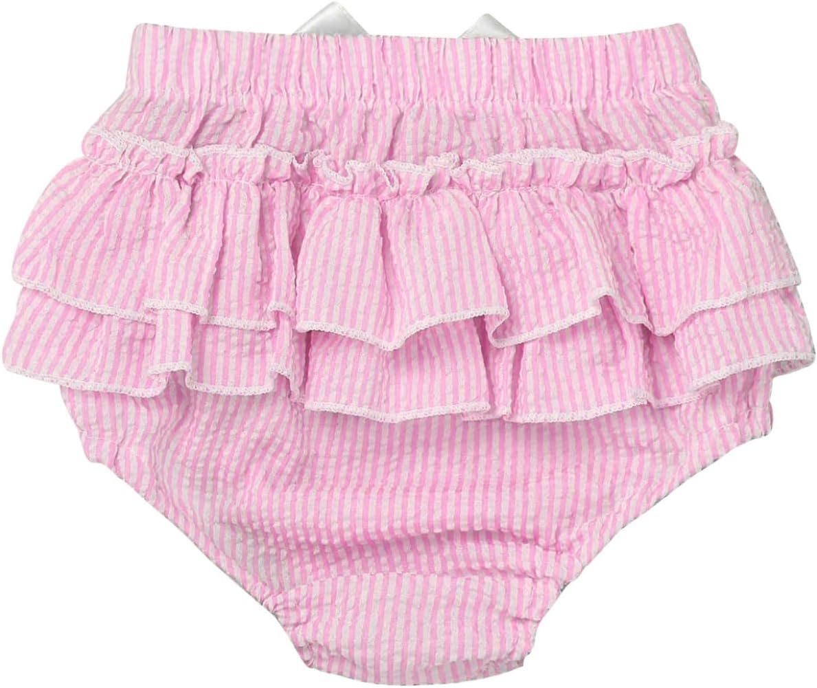 Cute Ruffled Plaid Bloomers for Babies