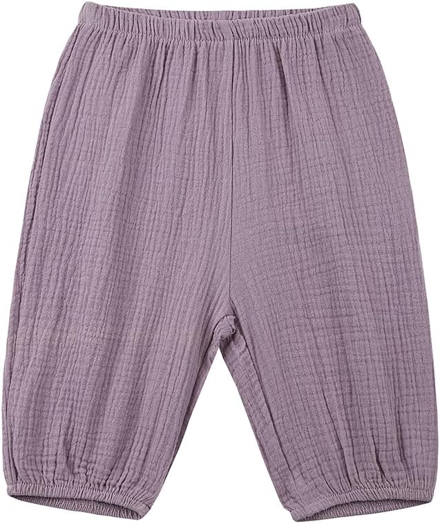 God Sweet 3-Pack Cotton Linen Harem Bloomers for Baby Toddler