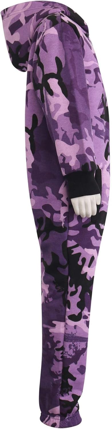 Snuggle up in style A2Z Kids Camouflage Fleece Onesie