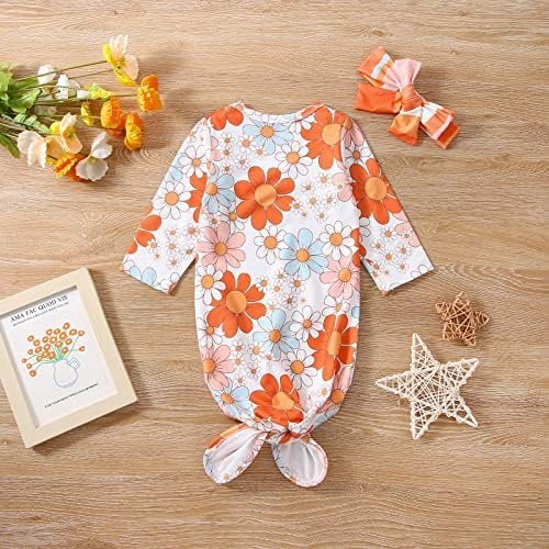 FIOMVA Unisex Baby Sleepy Gown with Hat