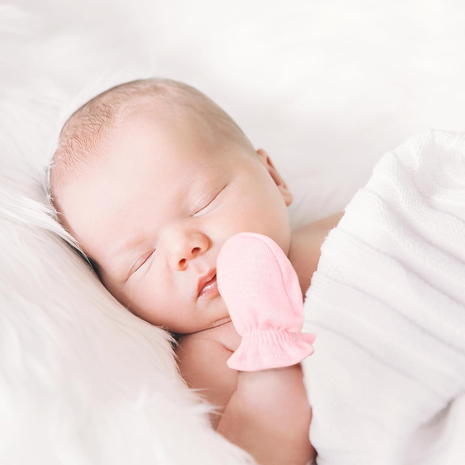 BQUBO Newborn Mittens for Boys and Girls 0-6 Months