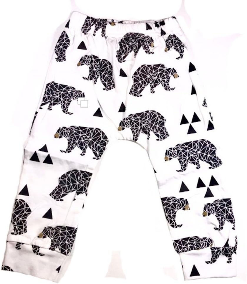 American Ink Baby Bear Print Harem Pants