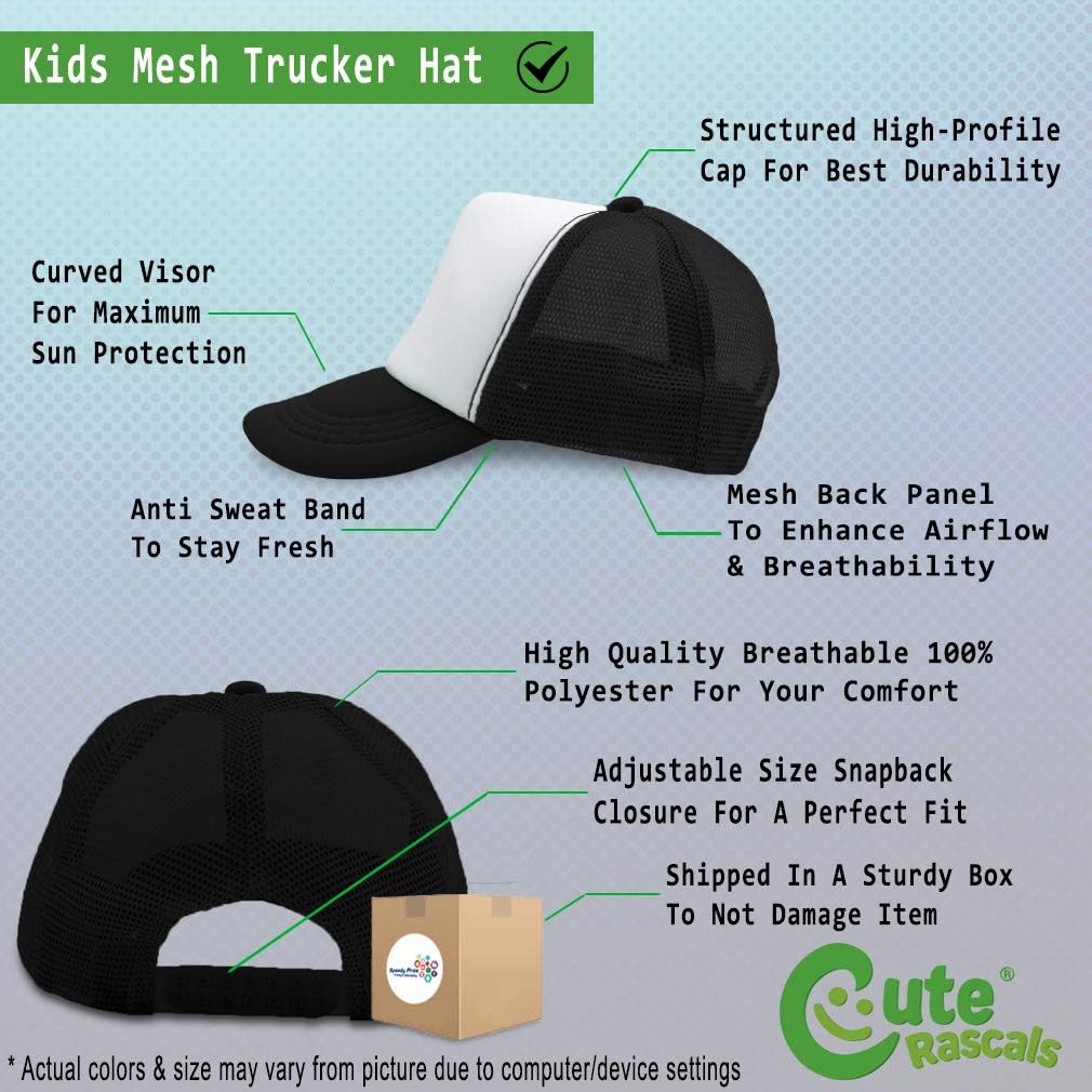 Adjustable Custom Kids Trucker Hat Boys Girls Personalized Design