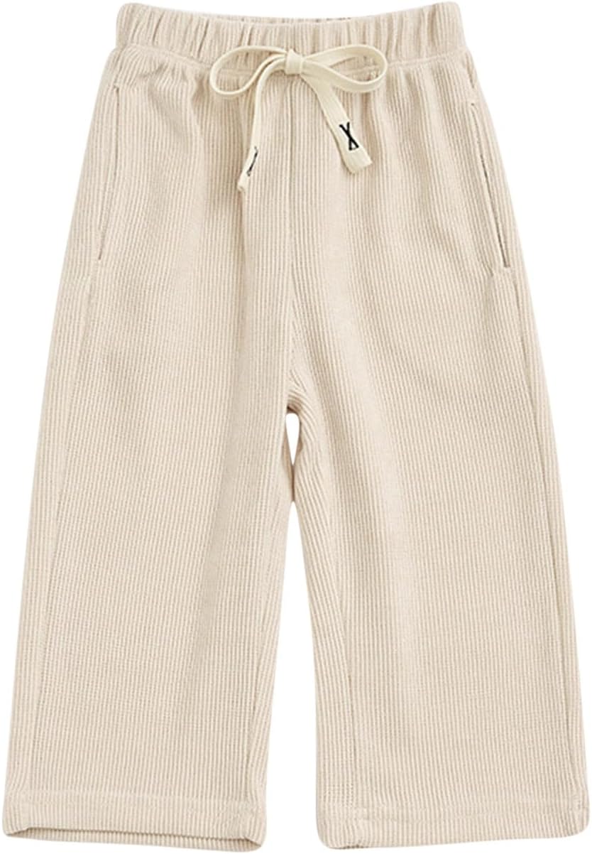 Azrian Kids Baby Girls Solid Wide Leg Pants