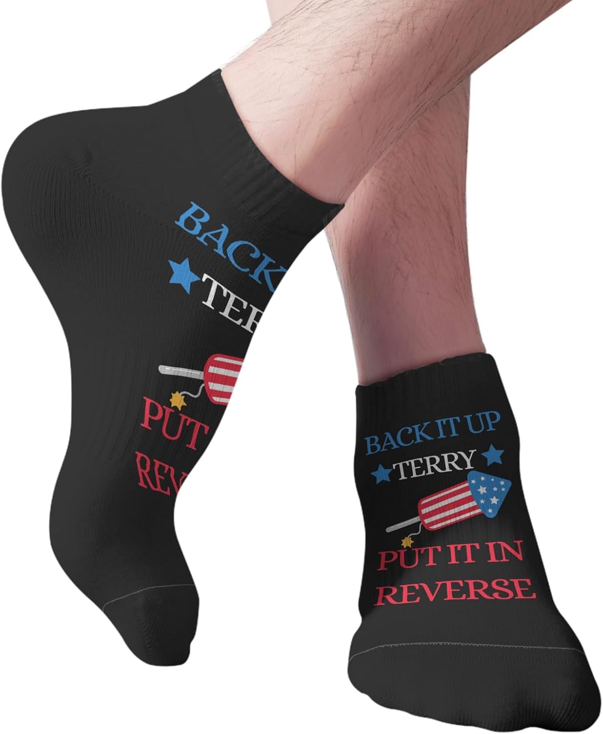 Funny Terry Socks for Men Let Them Know Youre Style-ChALLENGED