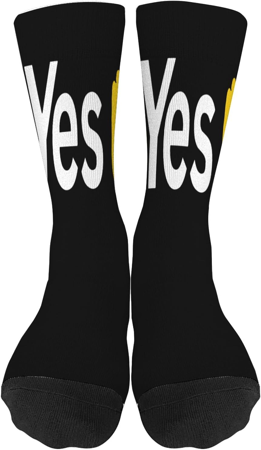 F Yes High Knee Socks Liner for Men Kawaii Comfy