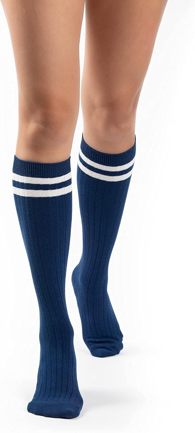 Supportive Cotton Knee Socks for Men Women