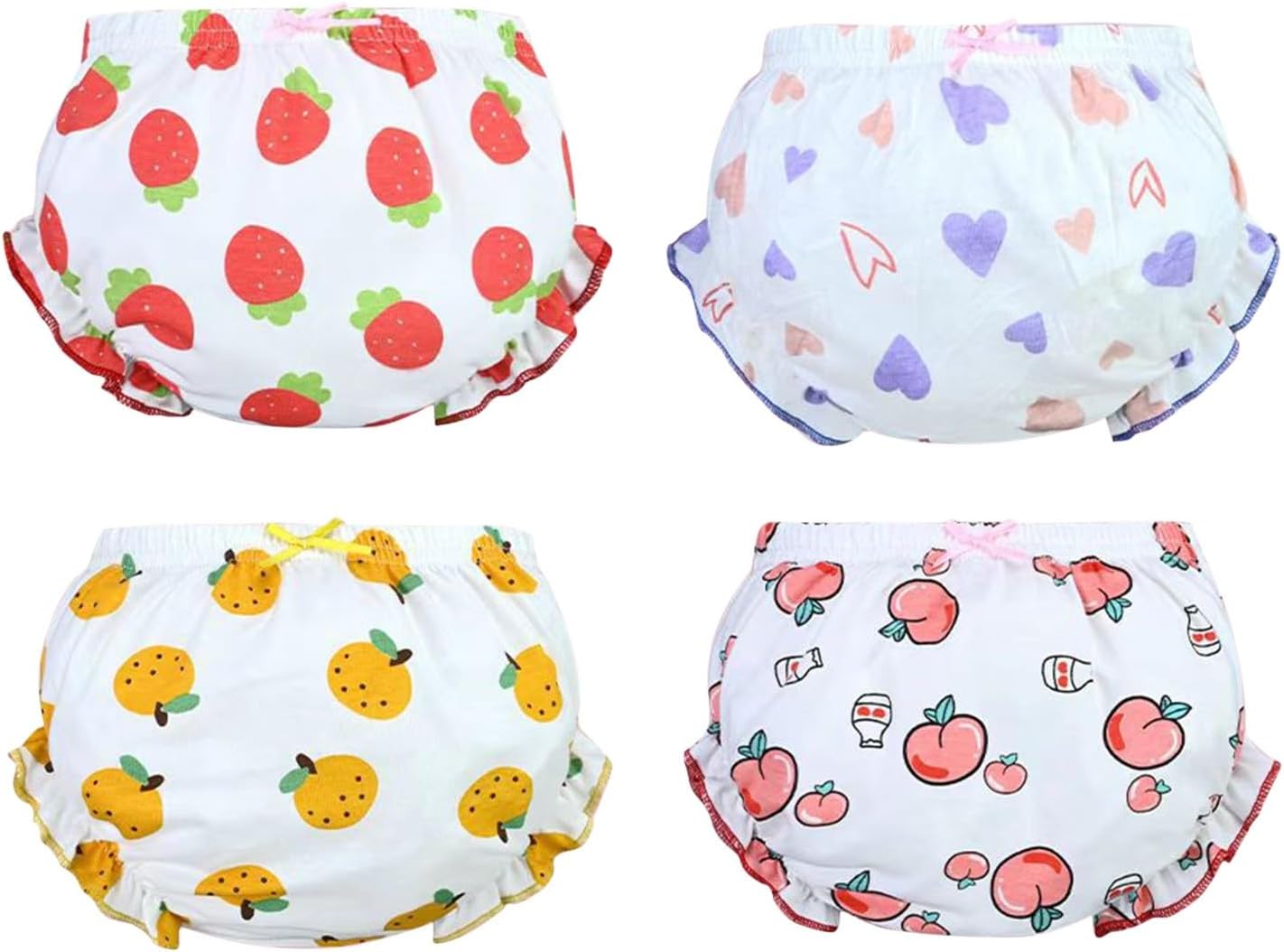 Diper Cover Diaper Cover for Baby Girls 4-Pack