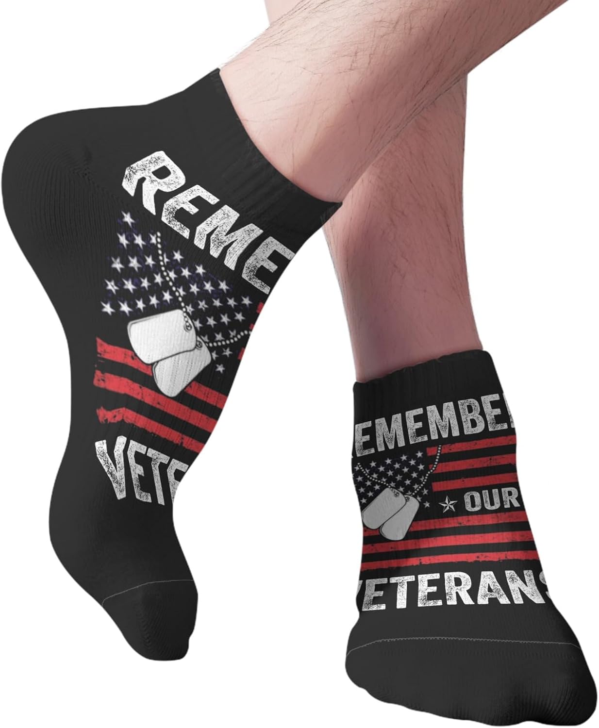 Remember Our Veterans Mens Dress Socks - Unique Veterans Day for Men