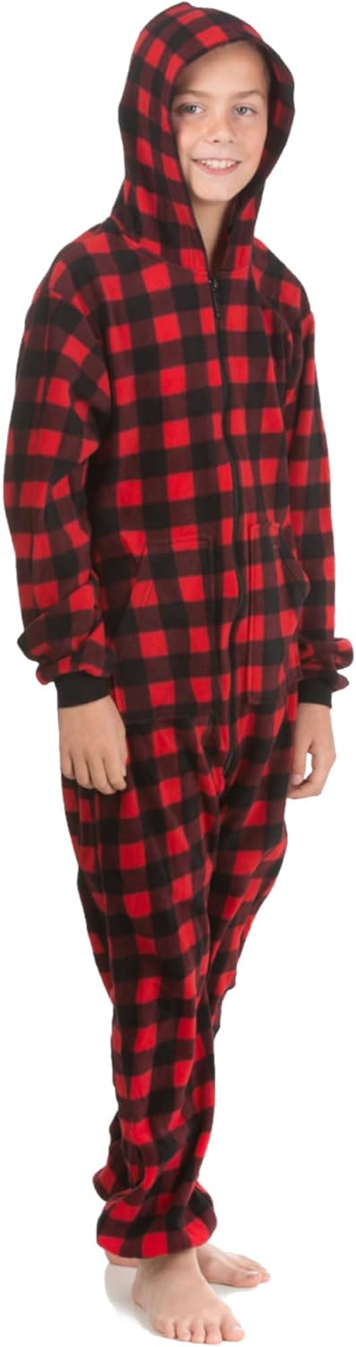 Stylish Boys Micro Polar Fleece One-Piece Pajama Set
