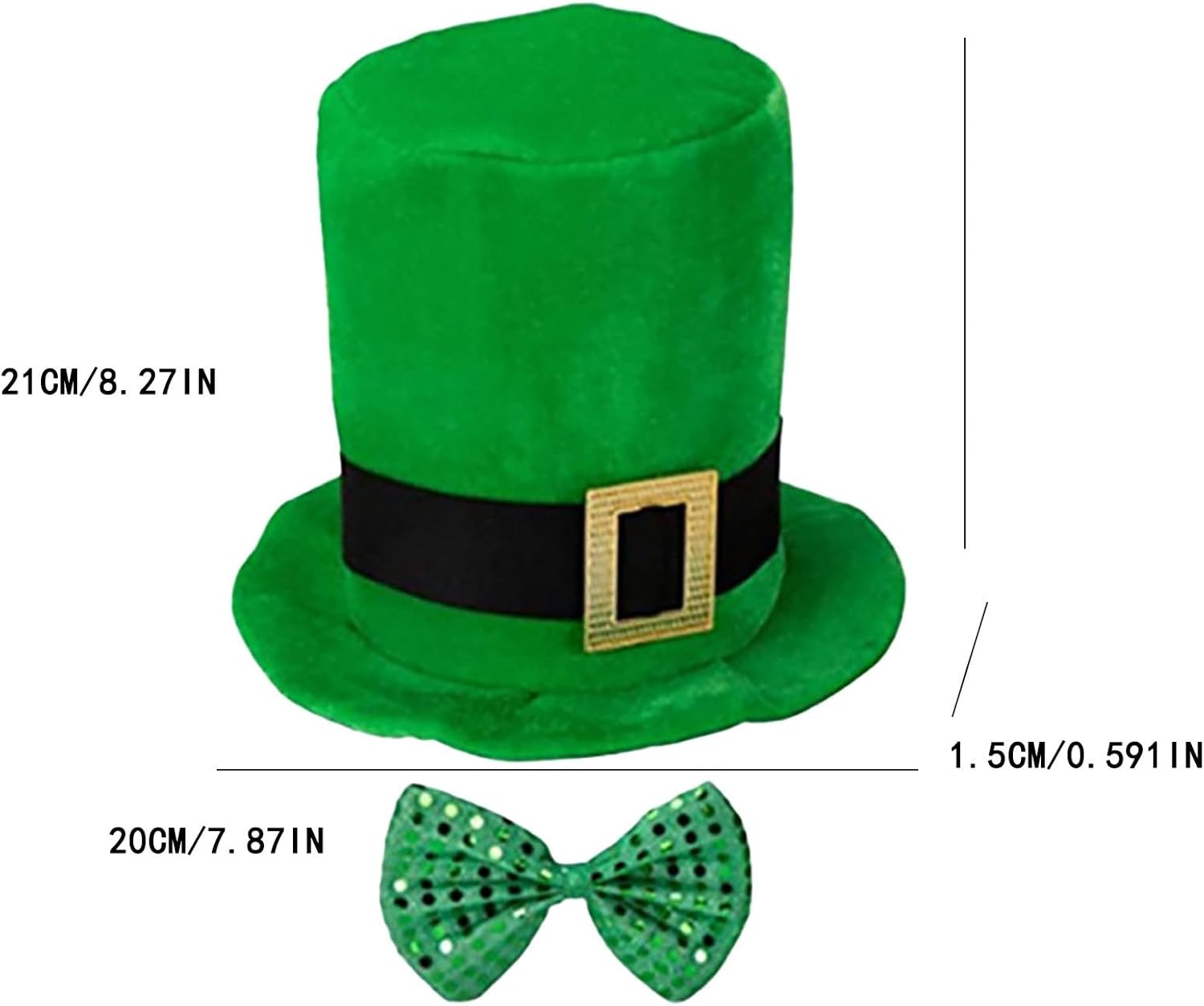 St Patricks Day Hat with Tie Knot