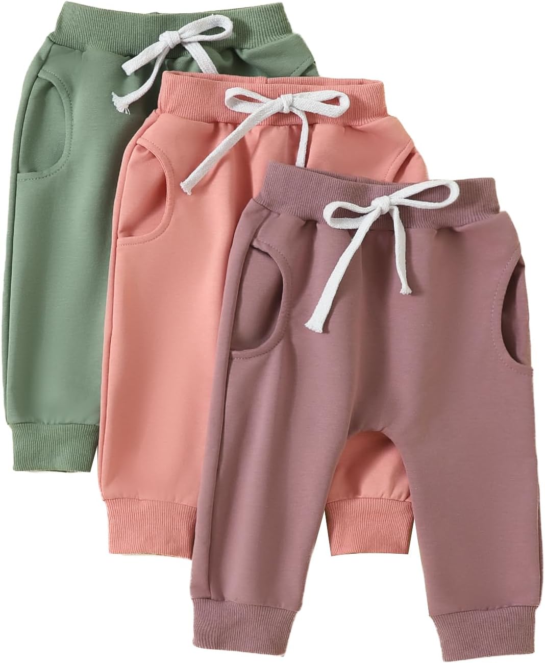 SHUING 3-Piece Casual Joggers for Toddlers