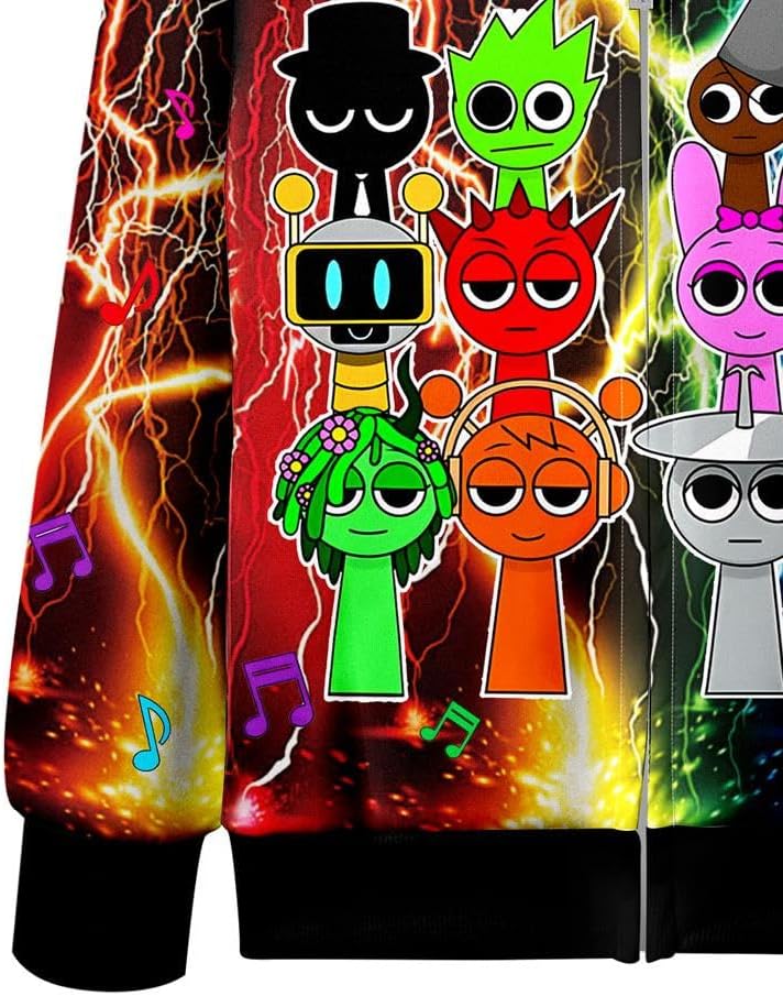KindGirls 5-10 Years Boys Music Game Hoodie