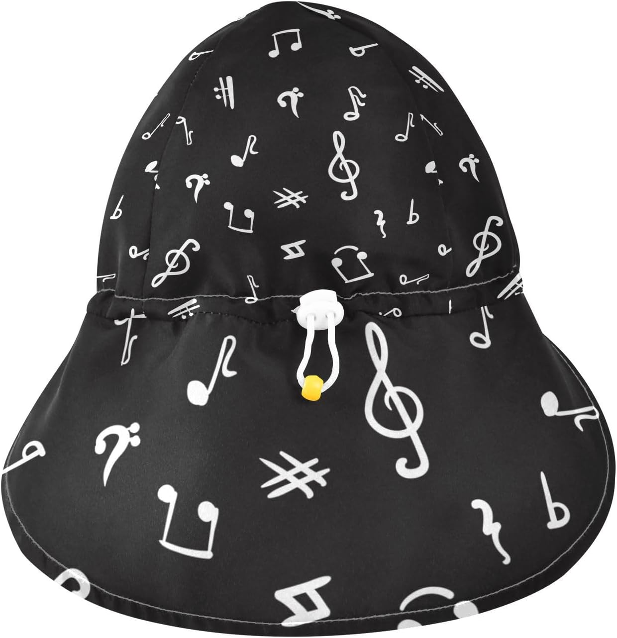 Adjustable Toddler Sun Hat with Built-In Protection for Kids 2T-4T