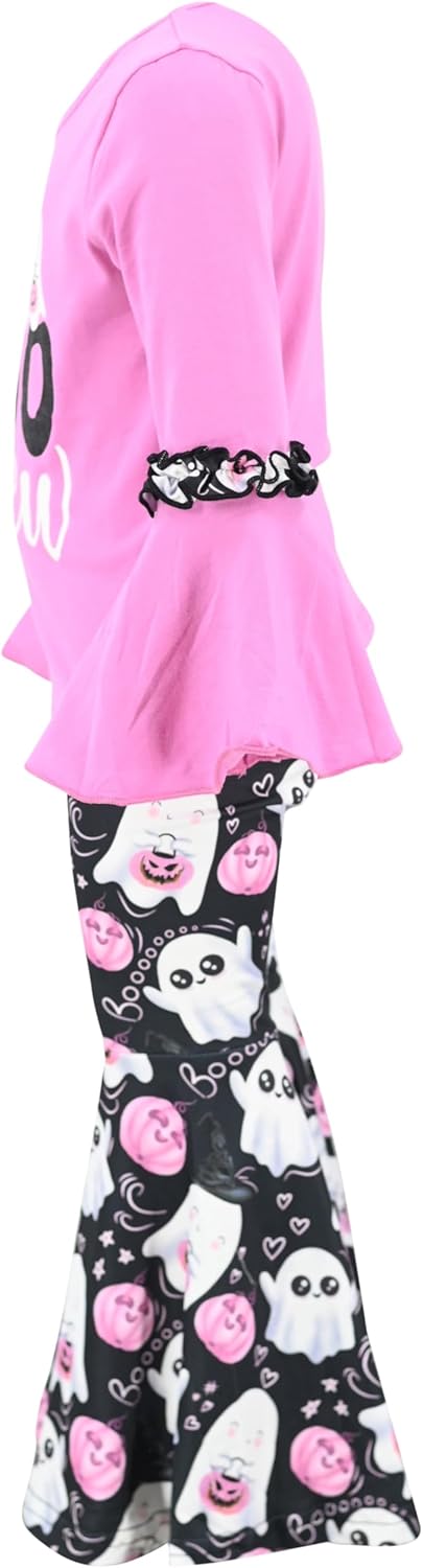 Unique Baby Halloween Kids Set 2-Piece Outfit with Bell Bottoms Bell Sleeves