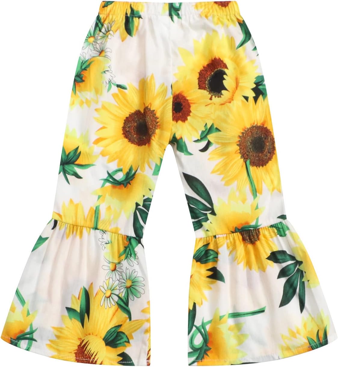 Sunflower Ruffle Fleece Pants Wintry Kids