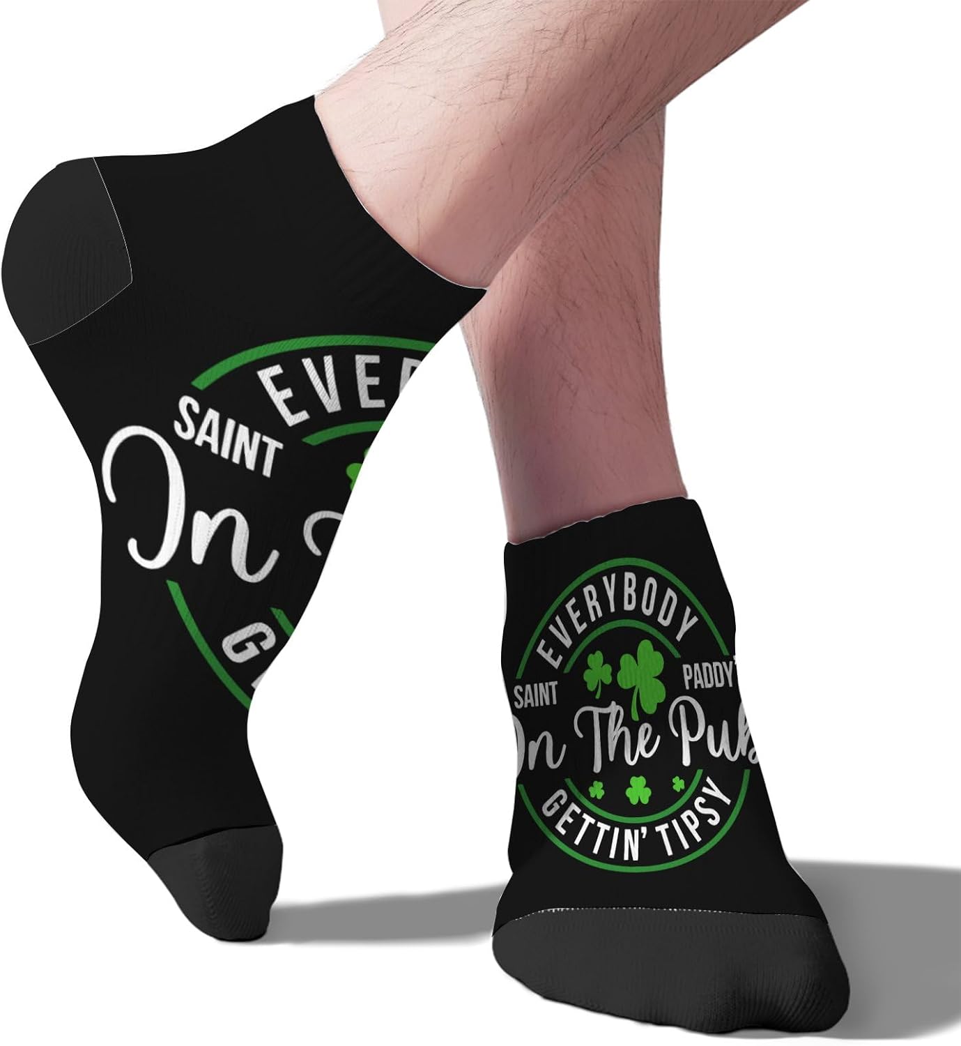 Mens Calf Socks for St Patricks Day - Funny Cute