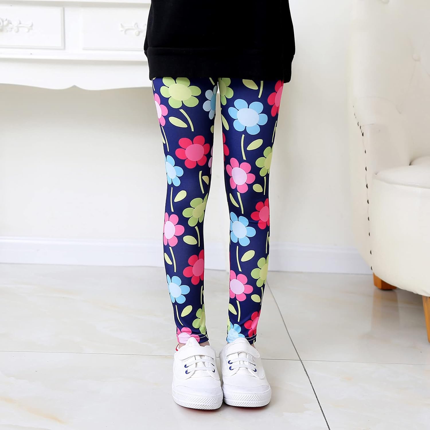 ToddlBy - Floral Printable Casual Pants for Kids