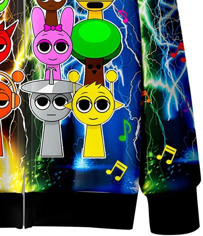KindGirls 5-10 Years Boys Music Game Hoodie