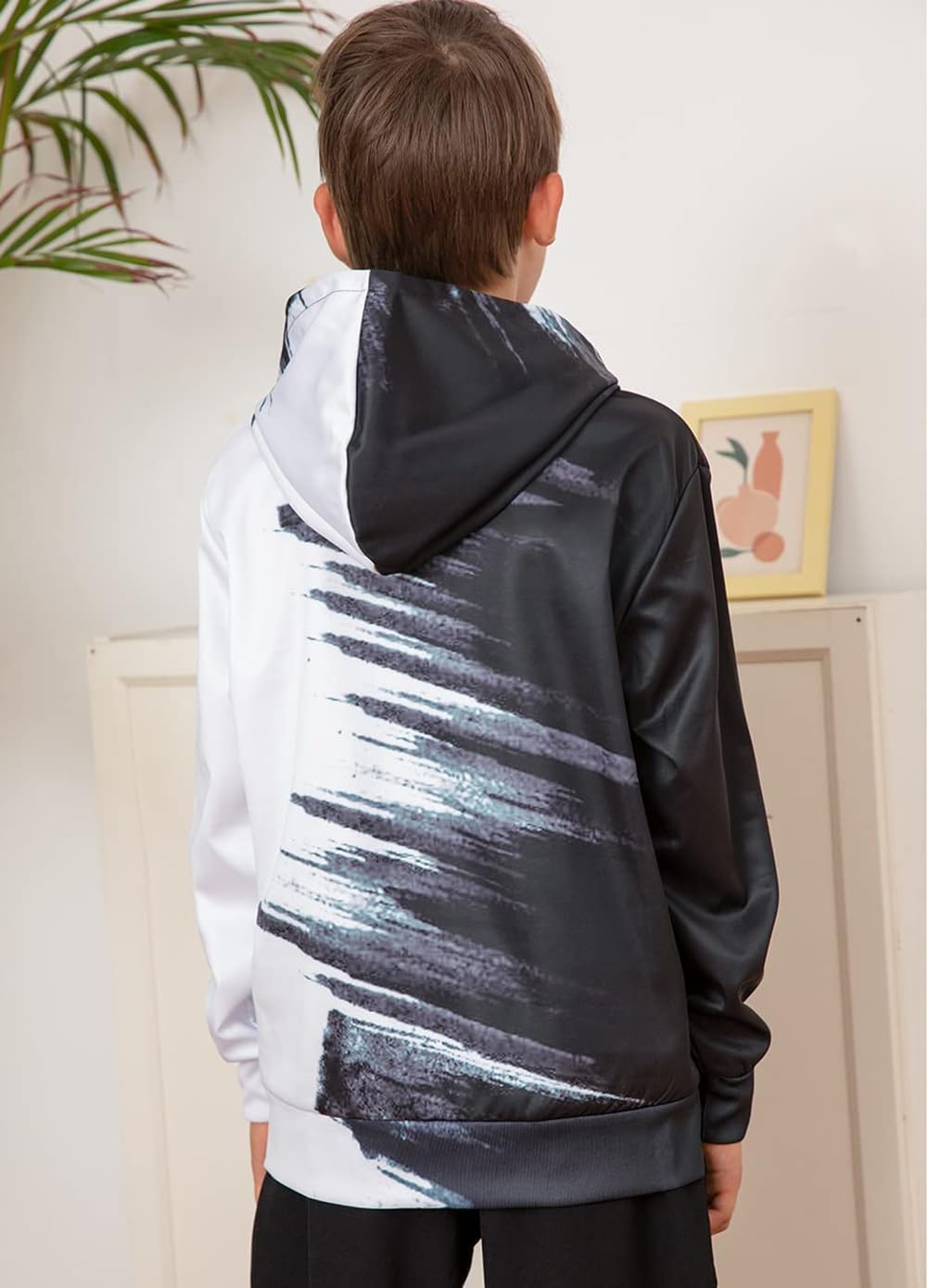 Fun 3D Printed Boys Pullover Hoodie for 6-16-Year-Olds