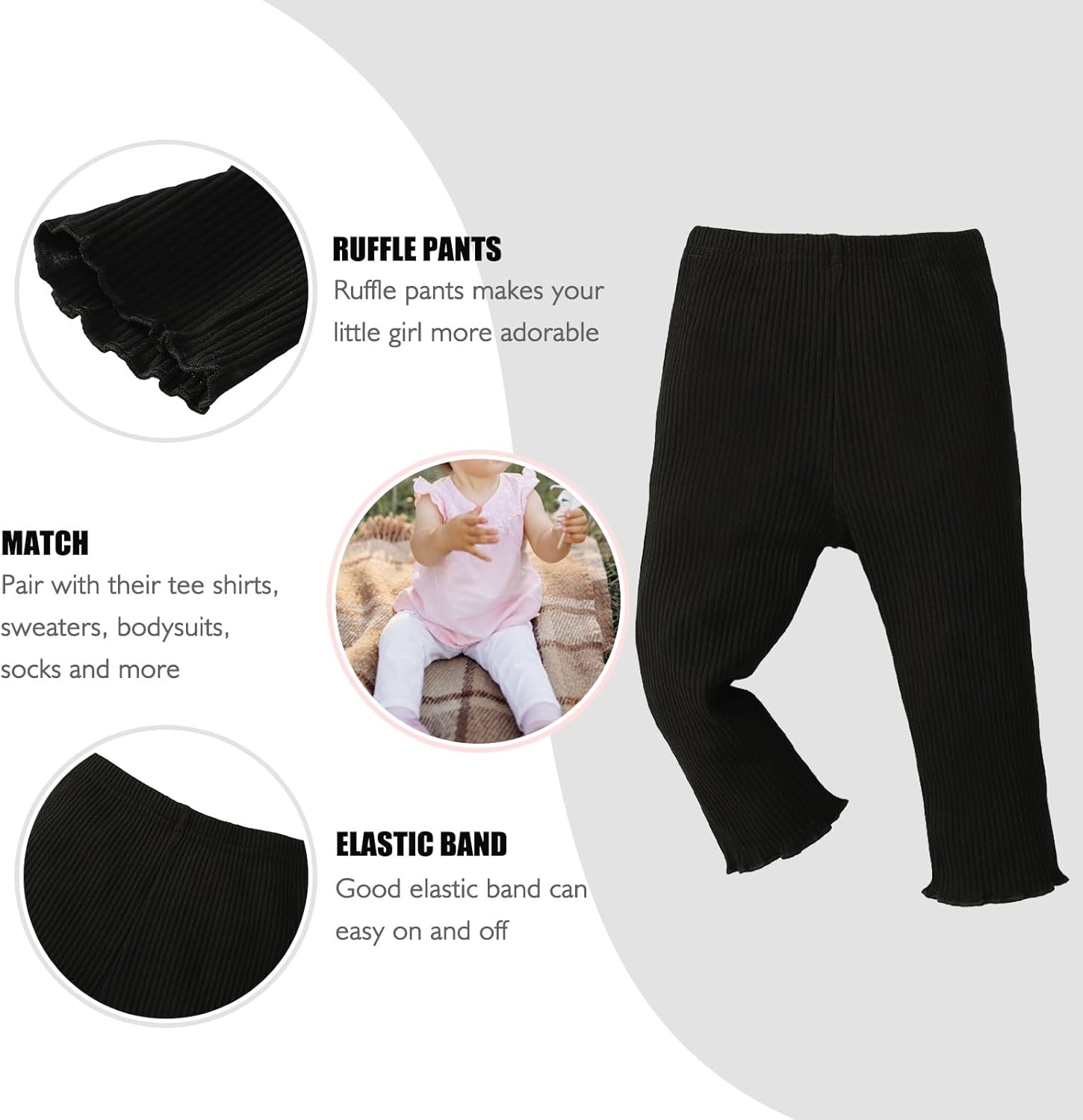 SOBOWO Baby Girl Leggings Pants Toddler Classy Fall Essentials