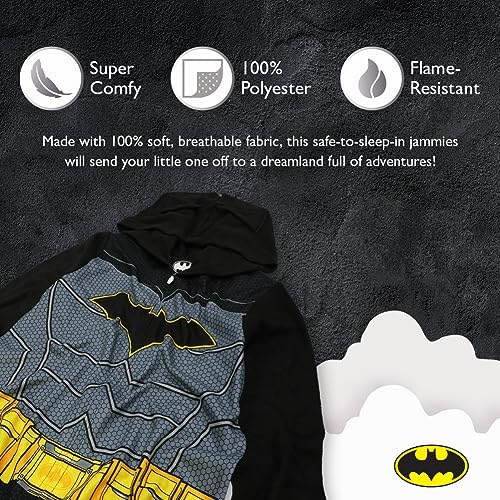 DC Comics Boys Big Batman Hooded Pajamas