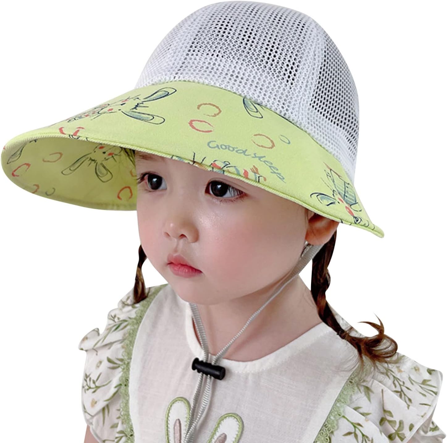 Adjustable Rabbit Print Baby Sun Hat