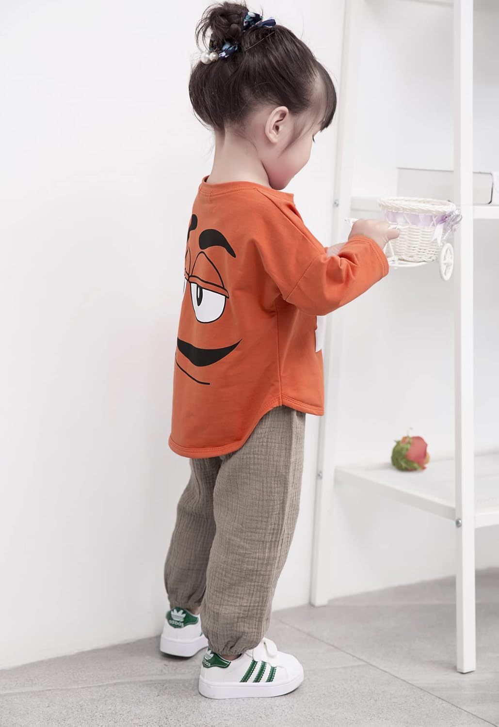 BULINGNA Kids Toddler Elastic Harem Pants