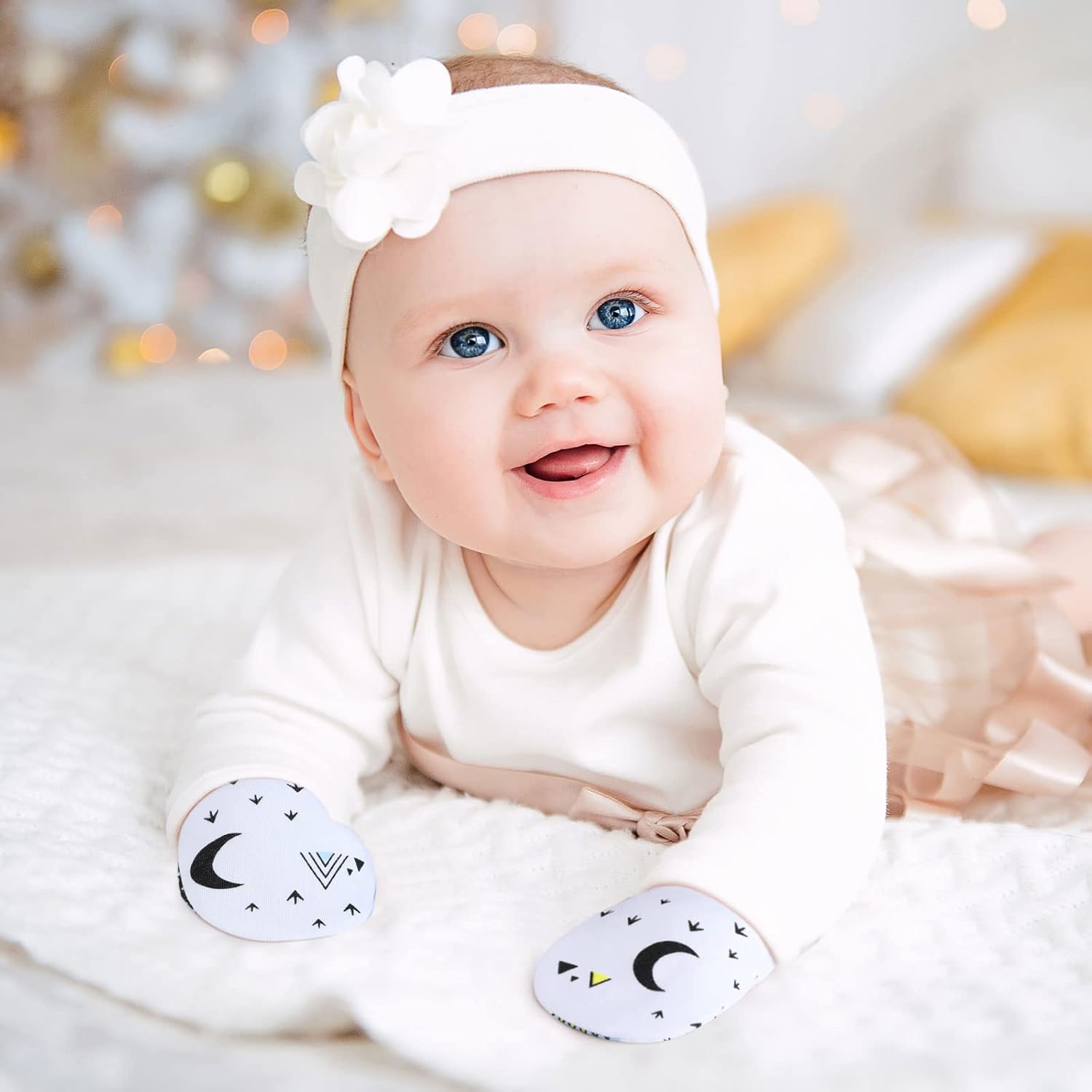 12 Pairs Newborn Baby Mittens